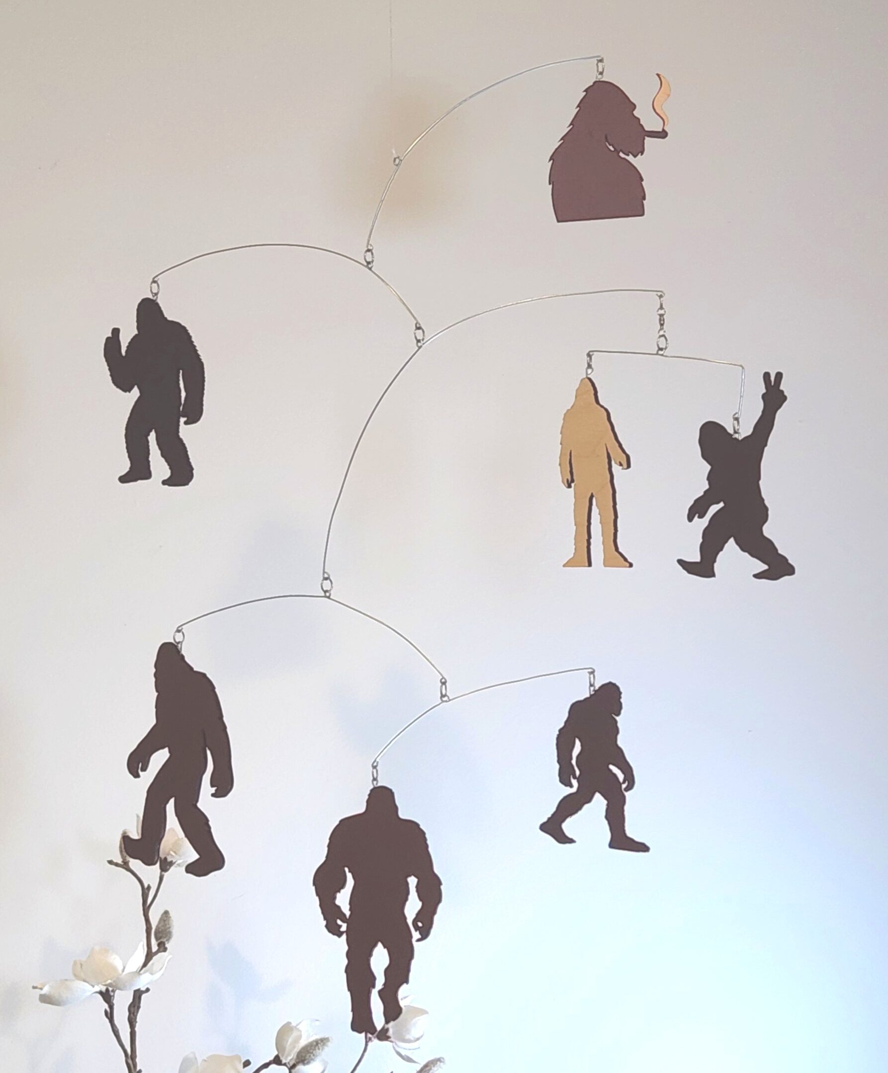 The "Bigfoot and Yeti and Sasquatch, OH MY!" Hanging Mobile