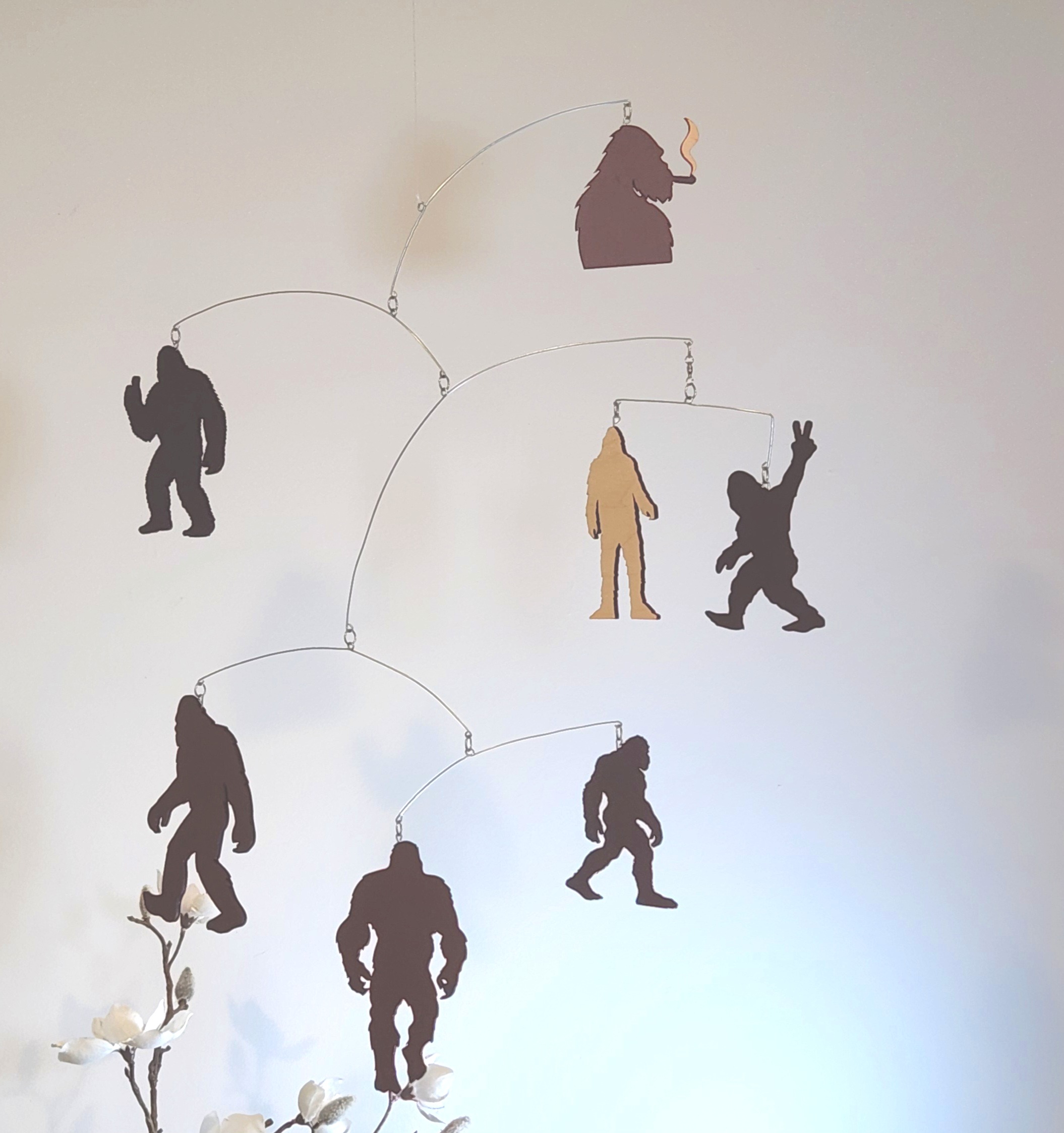 BigfootMobile2 The "Bigfoot and Yeti and Sasquatch, OH MY!" Hanging Mobile