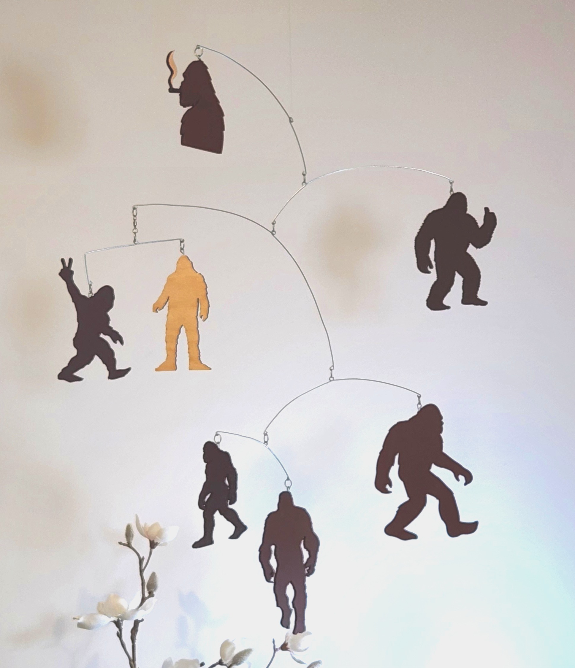 BigfootMobile3 The "Bigfoot and Yeti and Sasquatch, OH MY!" Hanging Mobile