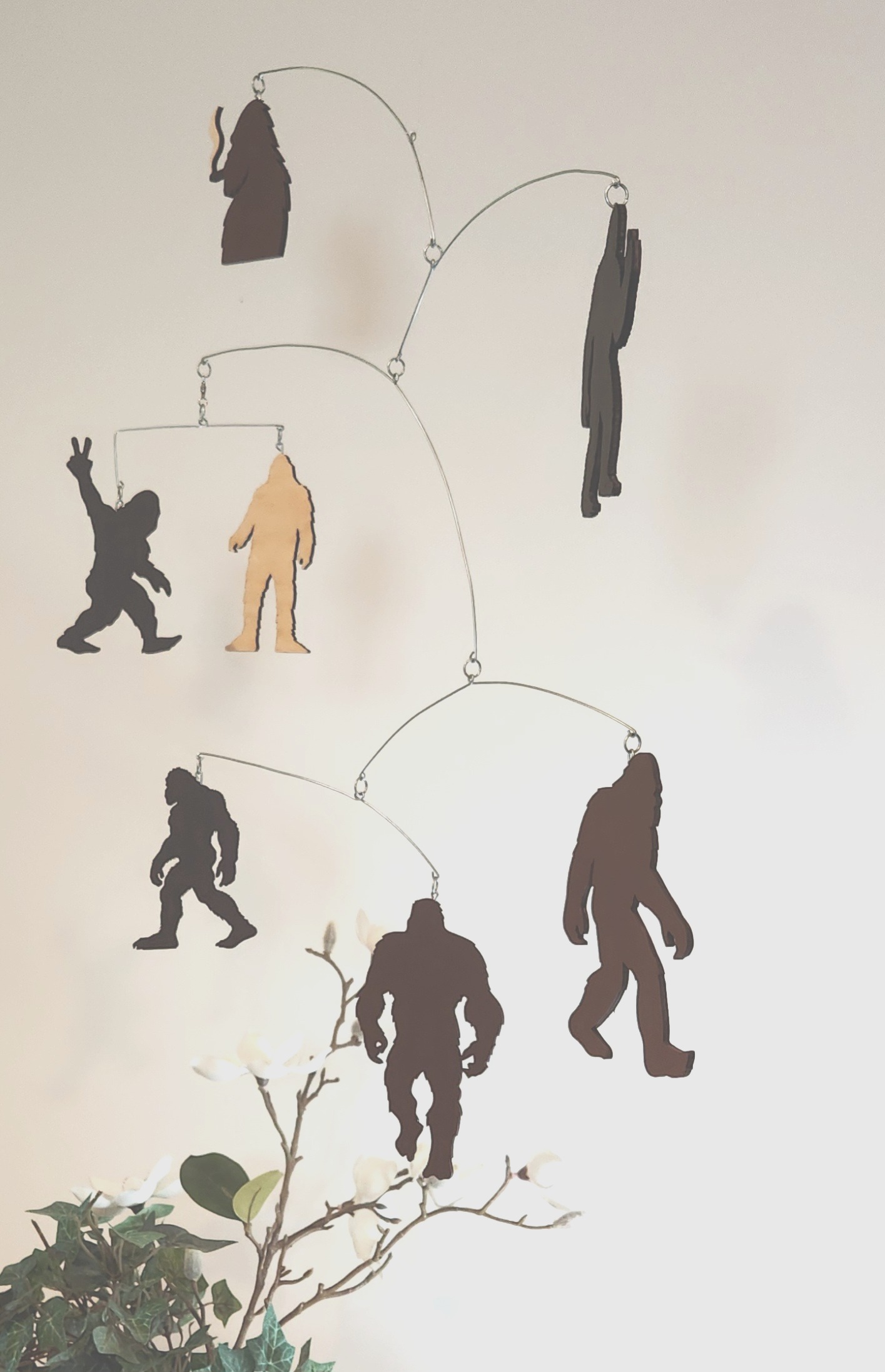 BigfootMobile4 The "Bigfoot and Yeti and Sasquatch, OH MY!" Hanging Mobile