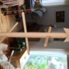 Table Top Dowel Tree with Golden Star Topper
