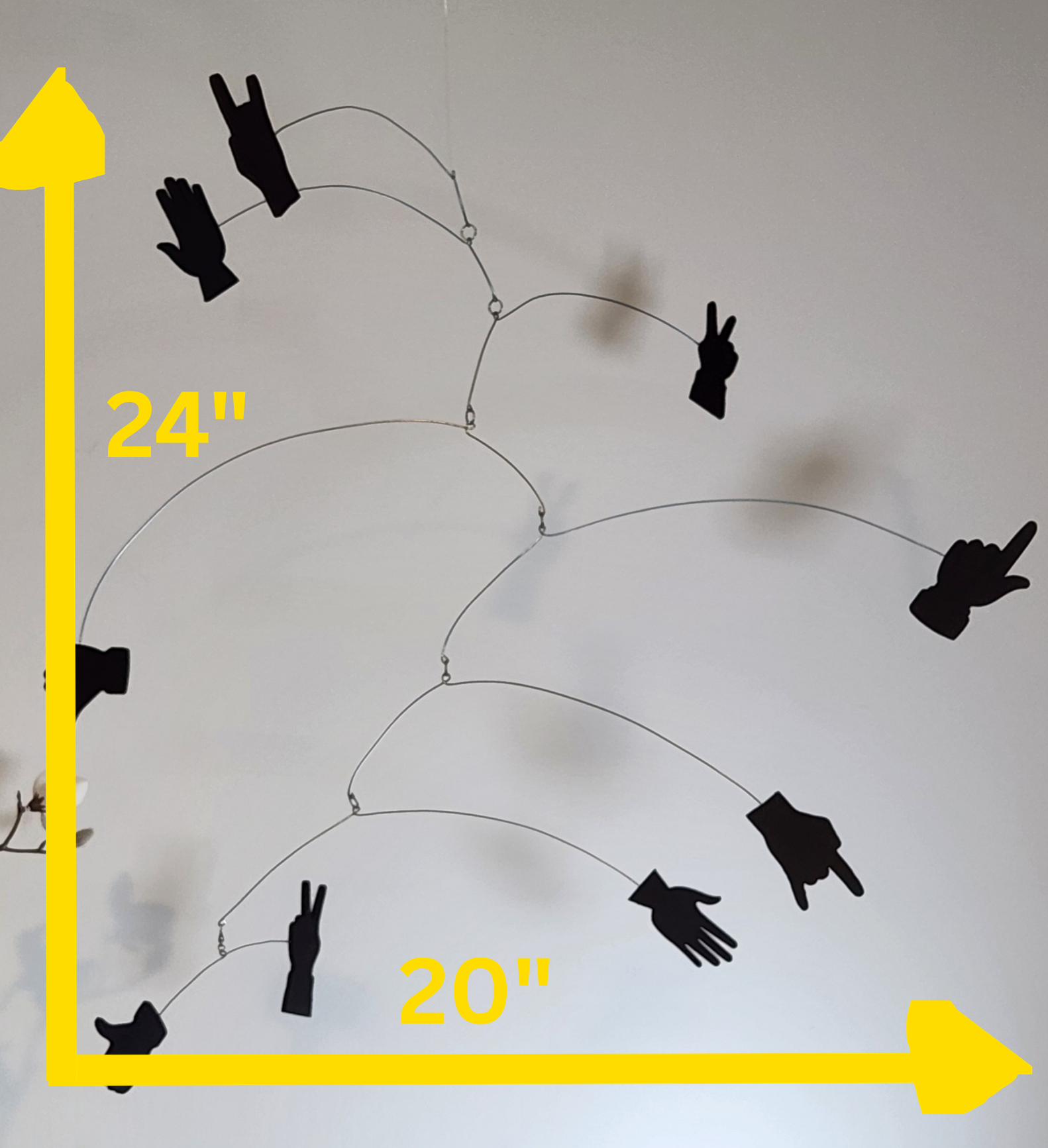 The "Lenda Hand" Hanging Mobile