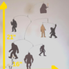 The "Bigfoot and Yeti and Sasquatch, OH MY!" Hanging Mobile