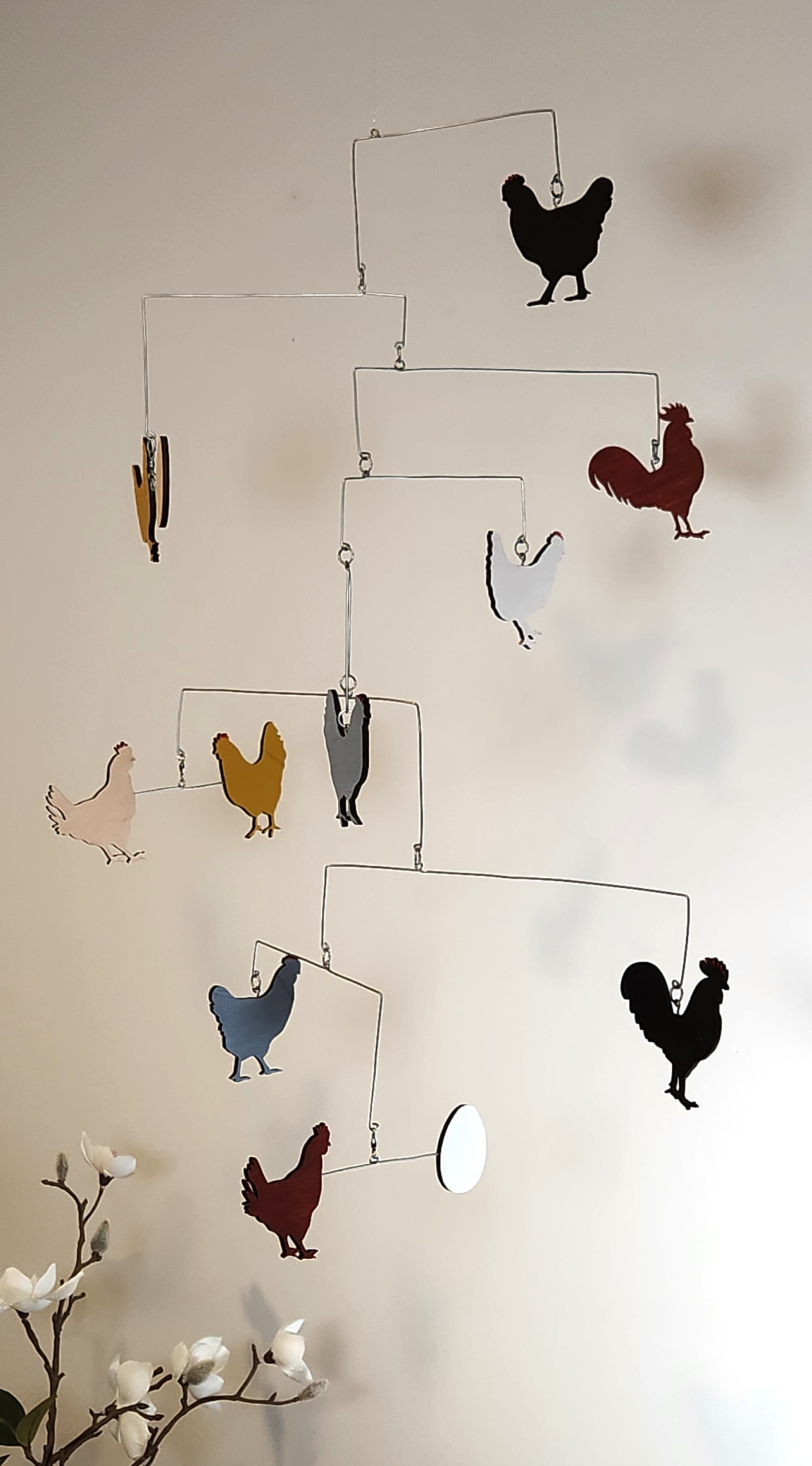 The "Chicken Run" Hanging Mobile