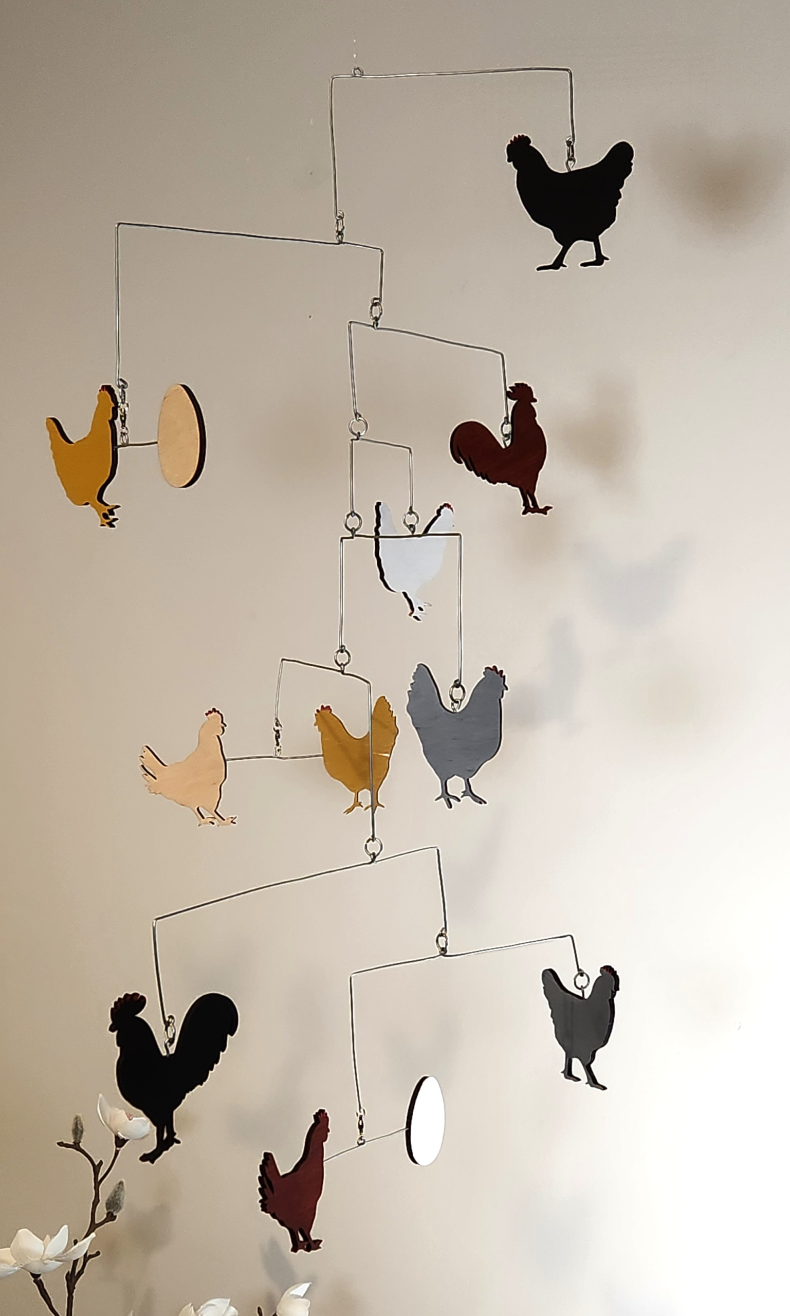 The "Chicken Run" Hanging Mobile