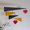 The "Hearts & Triangles" Hanging Mobile