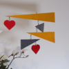 The "Hearts & Triangles" Hanging Mobile