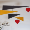The "Hearts & Triangles" Hanging Mobile
