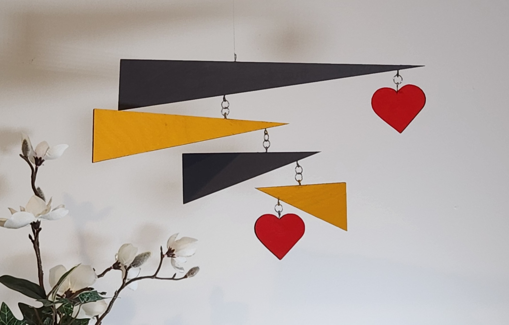 The "Hearts & Triangles" Hanging Mobile